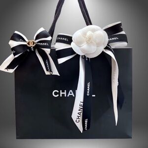 Authentic Chanel Gift Bag Camellia +